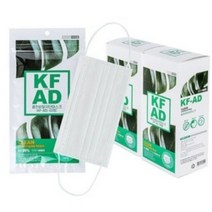 국내위탁 순수인 비말차단 마스크 KF-AD 대형 성인용, 10매, 10팩, 화이트
