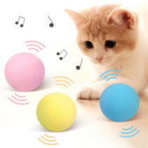 론조모니 고양이 소리나는 장난감 공, 멜로디 캣닢공 3종 세트, 1세트