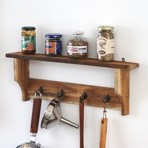 빈티지 원목 고재 벽선반 벽걸이 선반 수납 미니 1단