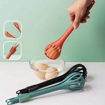 액상 밀기루 배합기 혼합기 믹서기 다기능 계란 비터 국수 집게 스파게티 클램프 거품기 믹서 음식 클립 소, 01 Blue