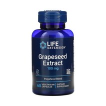 포도씨 추출 칼슘 폴리페놀 레스베라트롤 100mg 60베지캡슐 Grapeseed Extract
