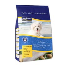 Fish4Dogs 피쉬포독 파이니스트 화이트 피쉬 어덜트 눈물사료, 생선, 4.1kg, 1개