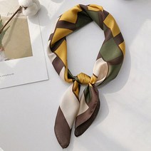 리츠제이 봄 가을 여성 롱 사각 큐브 스카프