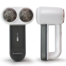 이고웰 충전식 듀얼 보풀제거기 대형, 화이트