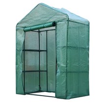 창고형 비닐 하우스 단열 발코니 과일 재배 꽃 미니, 300cmx200cmx200cm 그린 커버