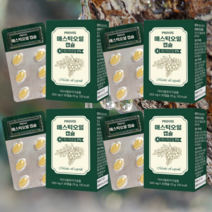 그리스 키오스섬 매스틱 오일 30캡슐 캡슐당 30mg 함유, 30캡슐 4개