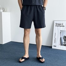 데일트 남자 여름 시어서커 밴딩 4부 반바지