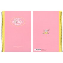 카카오프렌즈 KF 해피모먼트 A5 스프링노트 유선 공책, 어피치 x 10개