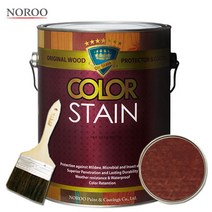 노루페인트 칼라스테인 오일스테인 1.9L 나무 목재 보호, 코코넛, 1개