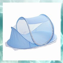 원터치 유아모기장 캠핑 아기용 모기장 텐트형 레이스 휴대용 110cmx45cmx65cm