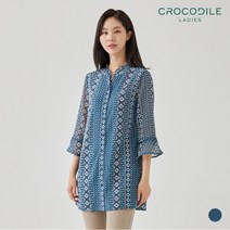 [크로커다일레이디] 러플넥롱블라우스_CL0FTS106