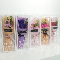[이거찜] 향기가득 카네이션 비누꽃다발 플라워박스 꽃바구니 어버이날 스승의날, (크래프트)1 감사합니다사랑합니다