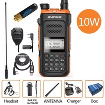 Baofeng UV-10R 워키 토키 10W 고출력 햄 라디오 듀얼 밴드 UHF VHF 송신기 type-C 충전기 BF-9R 양방향, 12 as a picture 2