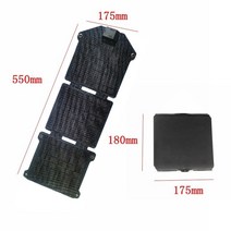 태양광충전기 태양광패널 전지 보조배터리 50 와트 접이식 태양전지 패널 ETFE 듀얼 USB 5 볼트 방수 전원, 01 50W 550mm x 175mm