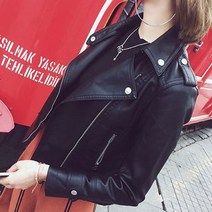 여자 블랙 가죽자켓 숏자켓 외투 야상 라이더자켓 _ 3210247EA