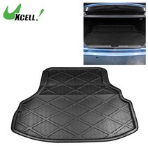 트렁크매트 차매트 고무 Uxcell 카고 트렁크 트레이 라이너 리어 플로어 매트 방수 프로텍터 커스텀 혼다 어코드 7 2004-2007, [01] 1 pcs