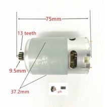드릴 액세서리 세트 마이크로 레이져 미니 핸드 13 치아 모터 10.8V 12V 14.4V 18V RS-550VC 보쉬 마키타 히타치 힐티 료비 무선 교체, 18V 13개
