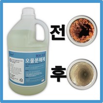오물용해제 배수구 머리카락 녹이는 제거 단백질 음식물 찌꺼기 하수구 날파리 하수구 퇴치법 오물분해제, 1개, 4L