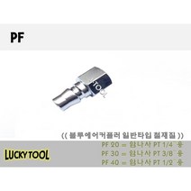 블루 에어커플러 PF 일반형 철재질 PP PN SN SH SM SF SP외 다량보유 콤프레샤 에어호스 에어카플러, 20, 개
