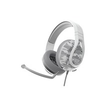 Turtle Beach Recon 500 유선 멀티플랫폼 게이밍 헤드셋 화이트 카모 60mm 드라이버 3.5mm 잭 PS4/PS5/스위치/Xbox/모바일/PC TBS640501