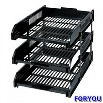 ForU474 카파 3단 서류받침 흑색 박스 10개 다용도서류함 서류함 사무용품