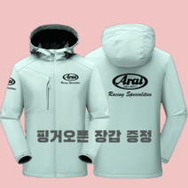 아라이 바람막이 자켓 오픈핑거장갑 세트 arai 점퍼
