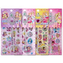 소피루비 쥬얼리 봉 스티커(4개), 4개, 임의배송