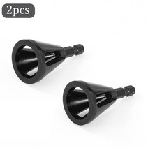 디버링툴 디버링 외부 챔퍼 도구 스테인레스 스틸 금속 드릴링 버 제거 육각형 생크 비트, 02 2pcs black