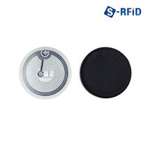 도어락 스티커 태그 RFID 복사 복제 반복수정 디지털 도어록 MF 13.56Mhz 14443A 라벨 스티커, 01.RFID 원형 스티커 태그(No.13T)