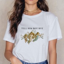 천사 패션 카와이 인쇄 된 여성 t 셔츠 반팔 티셔츠 빈티지 보그 tshirt 하라주쿠 ullzang 탑 티즈 여성