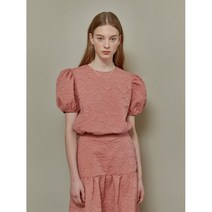 ROSE PATTERN STRING TOP_PINK