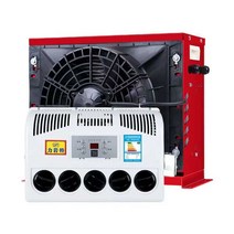 DC 무시동 에어컨 트럭 화물차 굴삭기 24v 12v, 24v 빨간색 선적 전에 냉매 추가