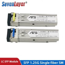 SFP모듈 광모듈 1Gb LC 단일 광섬유 트랜시버 기가비트 스위치 Mikrotik 스위치와 호환 가능, 4.1 pair 40km