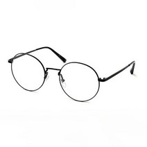 코지 남녀공용 튼튼한 티타늄 바디 데일리 동글 안경 안경테