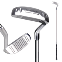 CRESTGOLF 골프치퍼 양방향 칩퍼 연습용 35도 웨지 아이언 골프채, 은색