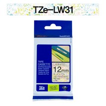 부라더 라인라벨프린터 TZe테잎 TZe-LW31(12mm) [라인프렌즈 White테잎], 단품없음