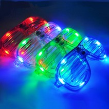 LED 선글라스 셔터 라이트 불빛 패션 쉐이드 파티 안경 소품 클럽 나이트 파티용 축제, LED셔터쉐이드안경 블루