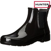 헌터 레인부츠 여성 여자 Hunter Original Refined 첼시 Gloss Wellingtons 앵클 Rain Boot