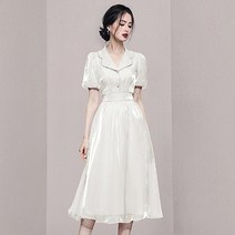 스윙 여성 원피스 하객룩 정장 오피스룩 아나운서 돌잔치 상견례 코디 데일리 슬