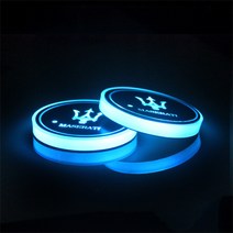 Ecool LED 차량 컵홀더 무드등 차량용품 1SET 2P 다양한 모델, 마세라티, 1개