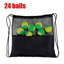 에어로그 공기주입식 팝업 에어텐트비치 테니스 공 50 압력 메쉬 숄더백 포함 클럽 학교 훈련용 12 24 36 팩 크기, 24개의 공