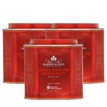 하니앤손스 로얄 잉글리쉬 브렉퍼스트 홍차 75g 30티백 Harney & Sons Royal English Breakfast Black Teas, 3팩