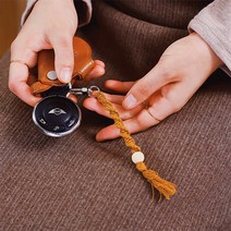 평돌 매듭 마크라메 키링 DIYSET 키홀더만들기 [레시피포함 동영상], 다크베이지