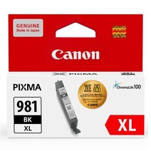 캐논 CLI-981XL B C M Y PB TS8190 TS8195 TS8290 TS8295 정품잉크, 1개, Black(대용량)