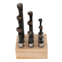 9 조각 1/2 인치 생크 보링 바 세트 C-6 카바이드 팁 선반 도구, 72x 55x 30mm, 설명, 스틸