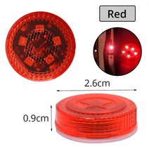 차선이탈경고장치 자동차용품도어 라이트 무선 LED 자동차 개방 경고등 환영 램프 스트로브 깜박임 방지, 03 Red