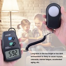 디지털 조명 측정기 Luxmeter 3 범위 LX1010B 조도 0 50000 럭스, 한개옵션0