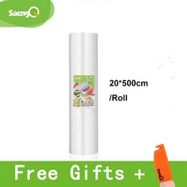 SaengQ-진공 식품 실러 장기간 신선도 유지 진공 포장기 12 + 15 20 25 30cm x 롤/묶음, 09 20cm
