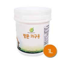 노루페인트 순앤수 방문가구용 수성페인트 1L 반광, 방문가구용1L 소프트화이트 (화이트크림 nr8001)