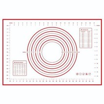 제빵반죽기 베이킹 머랭 믹싱 스탠드 핸드믹서 대형 실리콘 주방 반죽 매트 베이킹 도구 쿠키 크레페 피, 한개옵션1, 12 60x40cm-Red